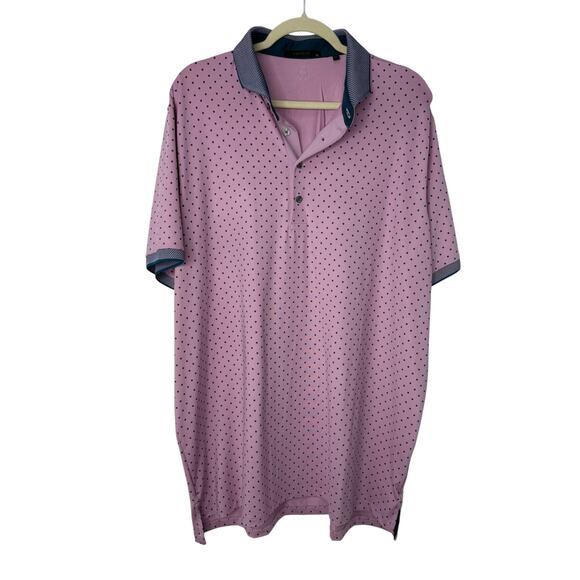 Greyson Golf Polo Men XL Icon Mauve Mist Polo Performance Stretch Wolf Logo - Picture 1 of 9